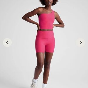 Beyond Yoga Hot Pink Biker Shorts